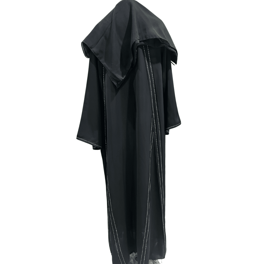 Nida Abaya with Thread Work & Embroidery (With Scarf) - Image 3