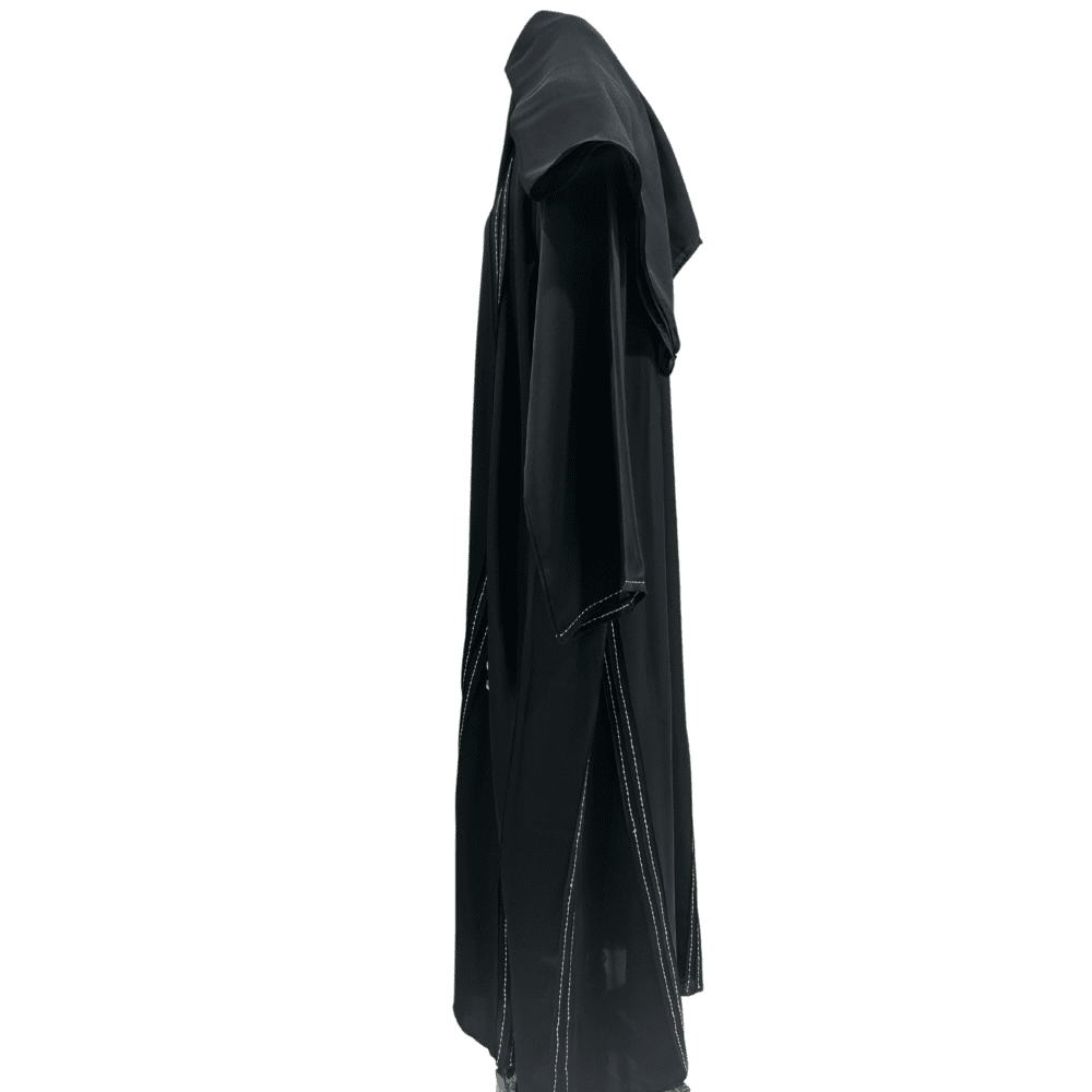 Nida Abaya with Thread Work & Embroidery (With Scarf) - Image 4