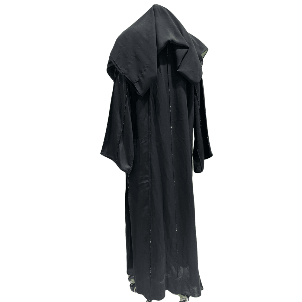 Nida Umbrella Abaya with Stone Work & Embroidery (With Scarf) - Image 3