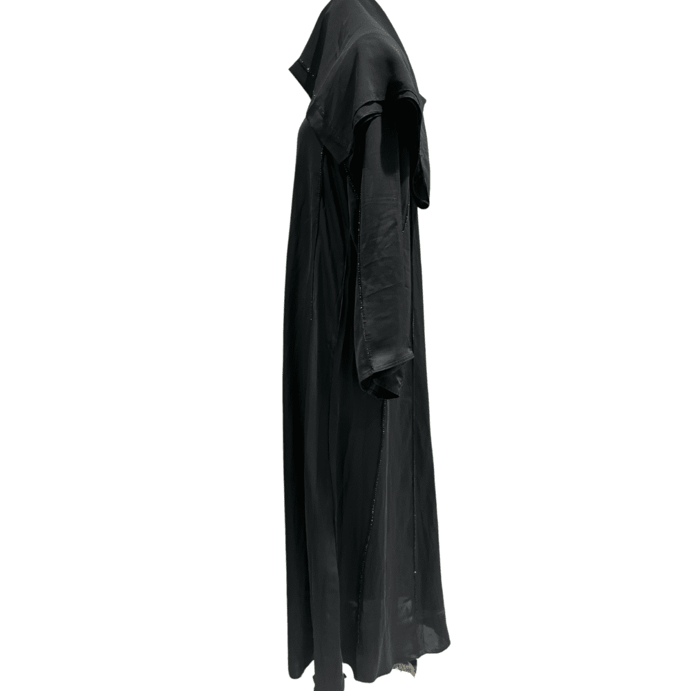 Nida Umbrella Abaya with Stone Work & Embroidery (With Scarf) - Image 4