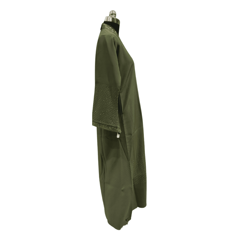 Parada Abaya with Stone Work (Without Scarf) - Image 2