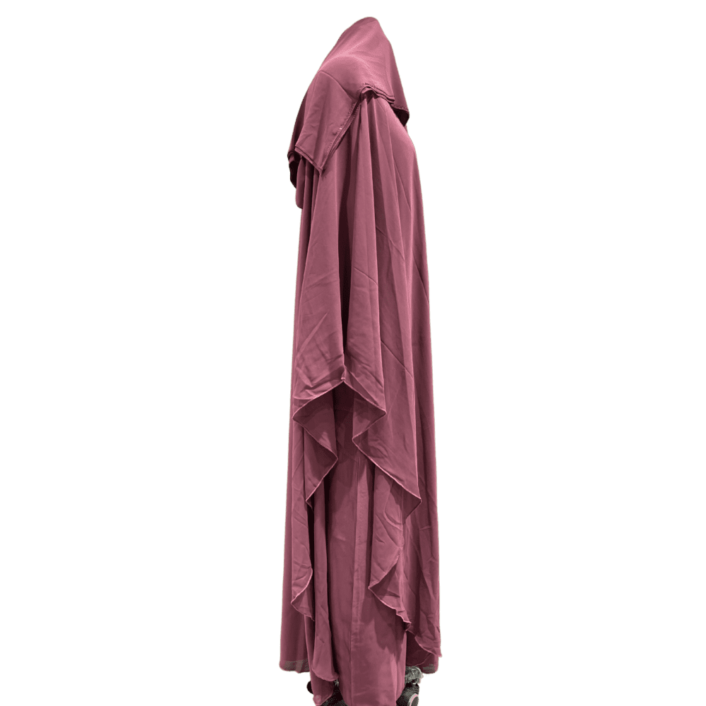 Chiffon Farasha Abaya with Stone work (With Scarf) - Image 2