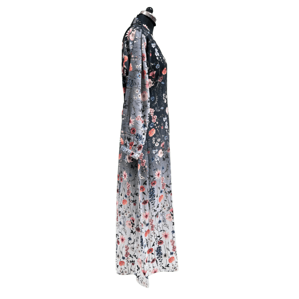 Nida Abaya with Printed Syle (No inner) (Without Scarf) - Image 2