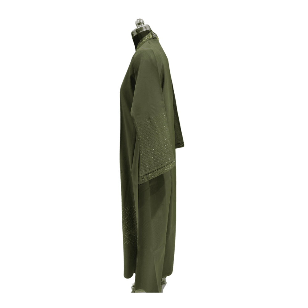 Parada Abaya with Stone Work (Without Scarf) - Image 3