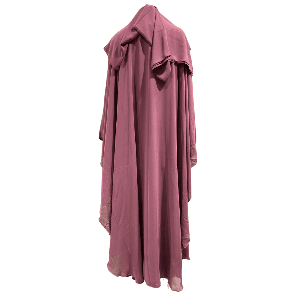 Chiffon Farasha Abaya with Stone work (With Scarf) - Image 3