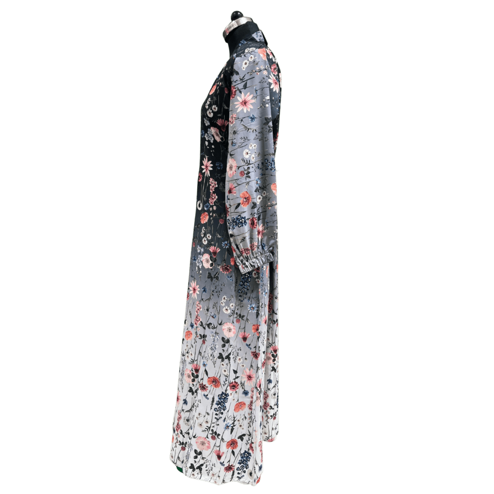 Nida Abaya with Printed Syle (No inner) (Without Scarf) - Image 4