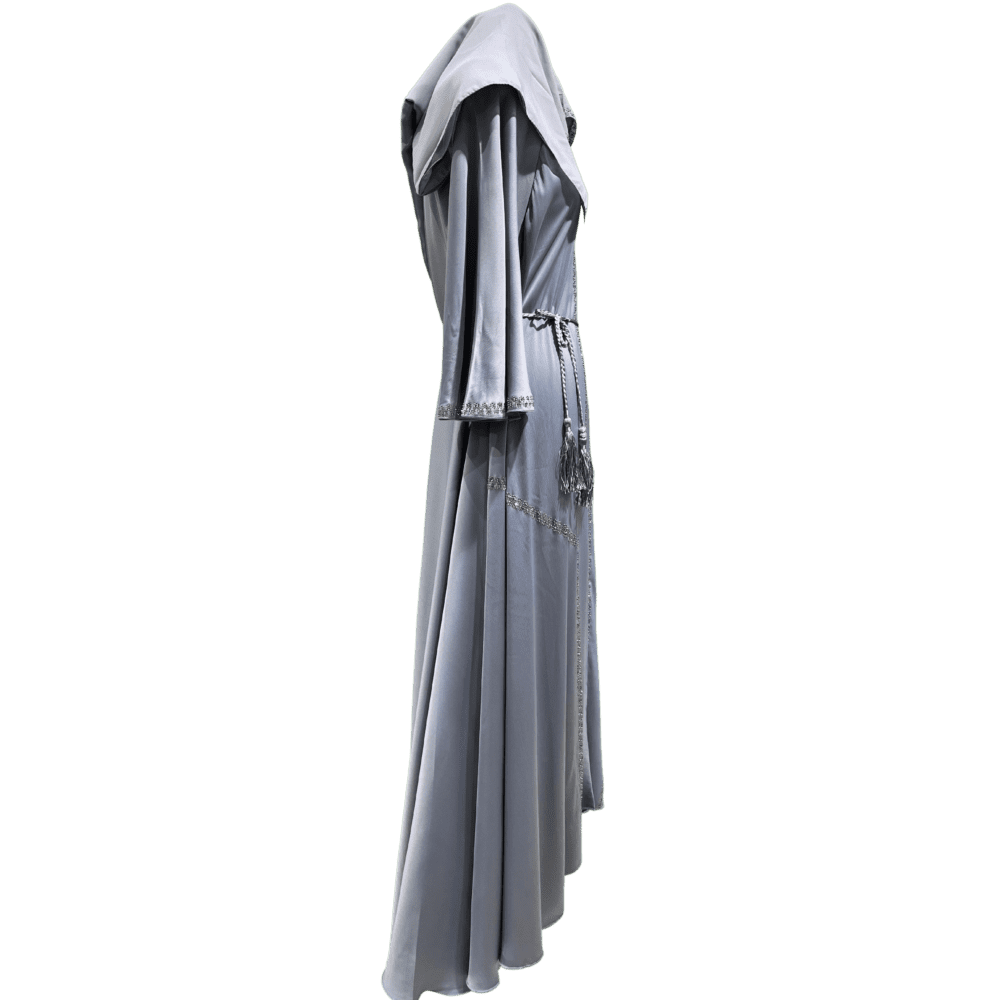 Tick-Tock Abaya with Stone work (With Belt & Scarf) - Image 2