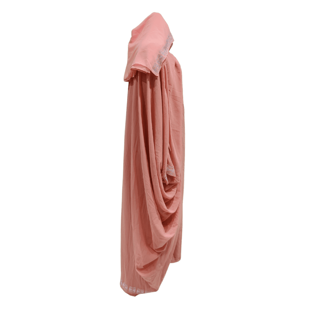Nida Abaya with Stone work and Chiffon Shrug (With Scarf) - Image 2