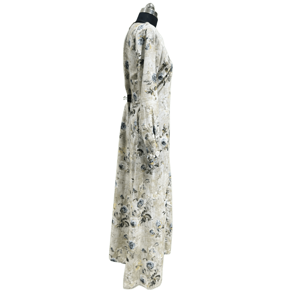 Nida Abaya with Printed Syle (No inner) (Without Scarf) - Image 2