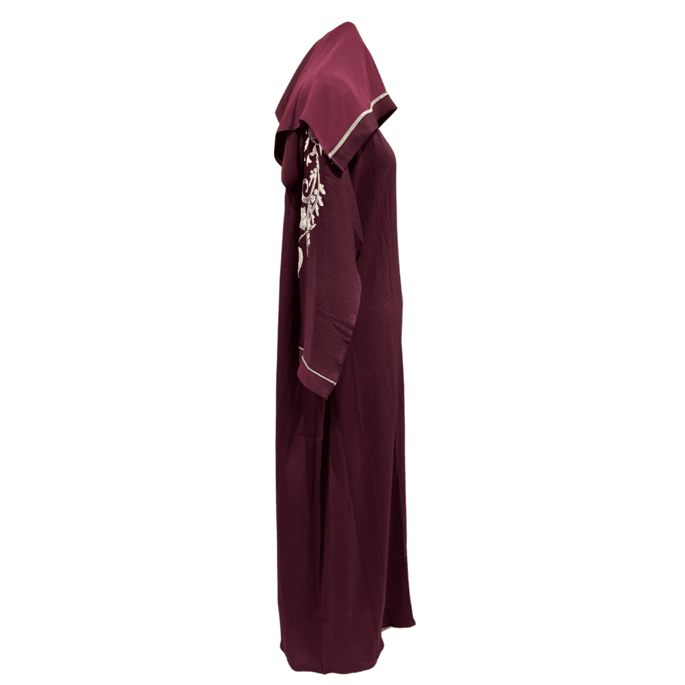 Zoom Abaya with Embroidery (With Scarf) - Image 2
