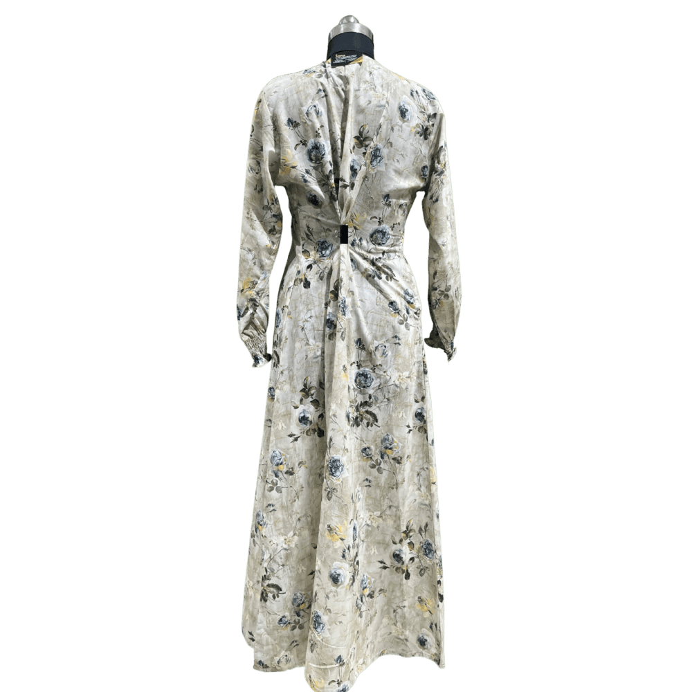 Nida Abaya with Printed Syle (No inner) (Without Scarf) - Image 3
