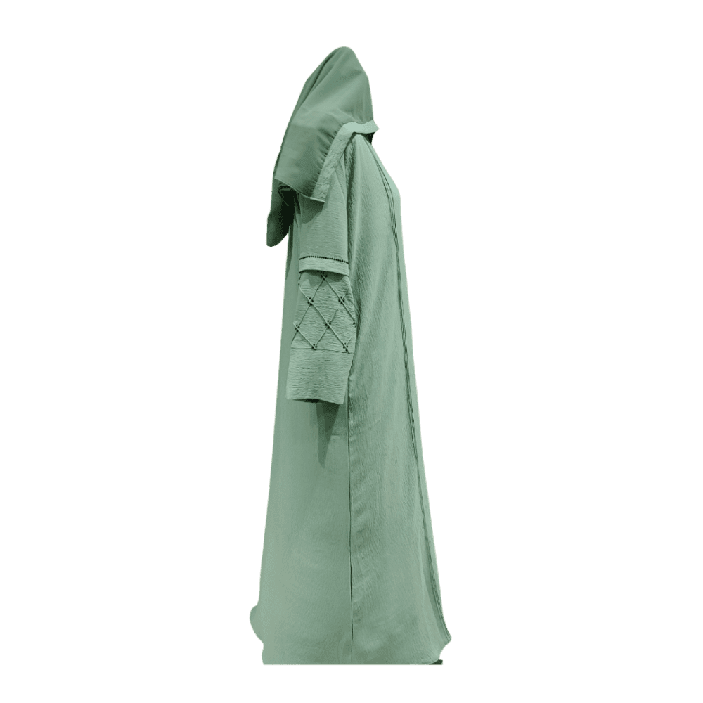 CYC Abaya with Stone Work (with scarf) - Image 4