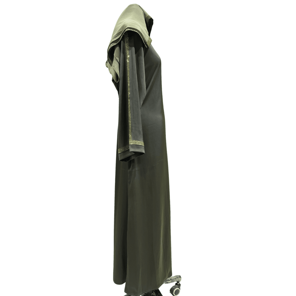 Tick-Tock Abaya (With Scarf) - Image 2