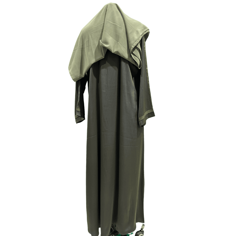Tick-Tock Abaya (With Scarf) - Image 3