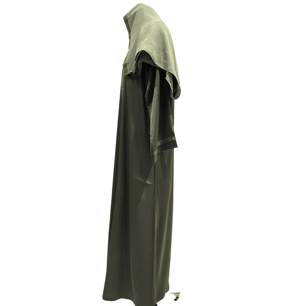 Tick-Tock Abaya (With Scarf) - Image 4