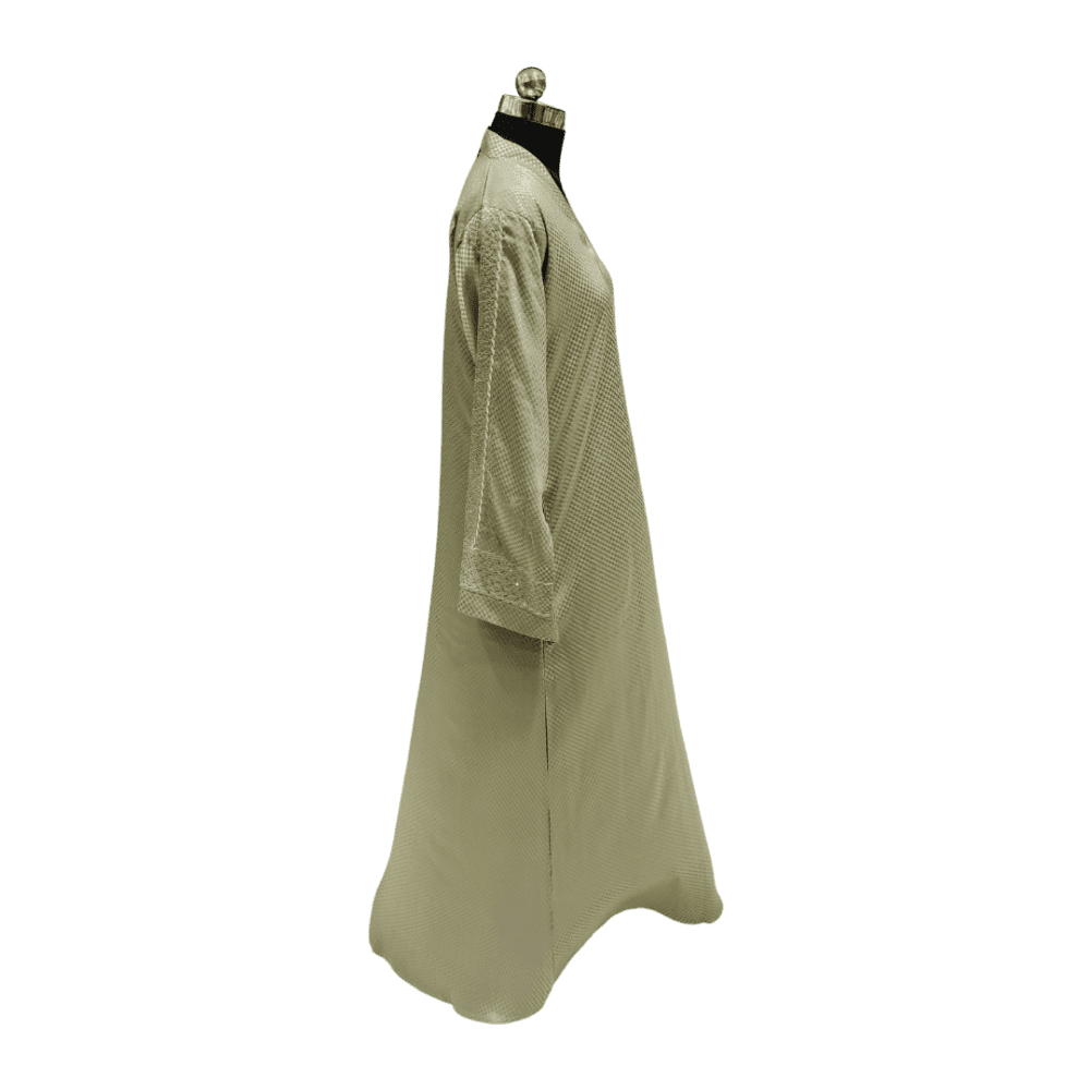 Tick-Tock Abaya (Self Design) (Without Scarf) - Image 2