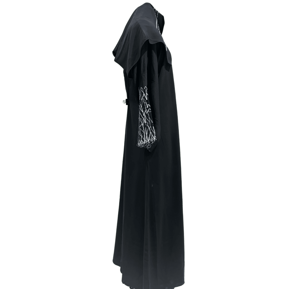 Nida Abaya with Embroidery (With Scarf) - Image 2