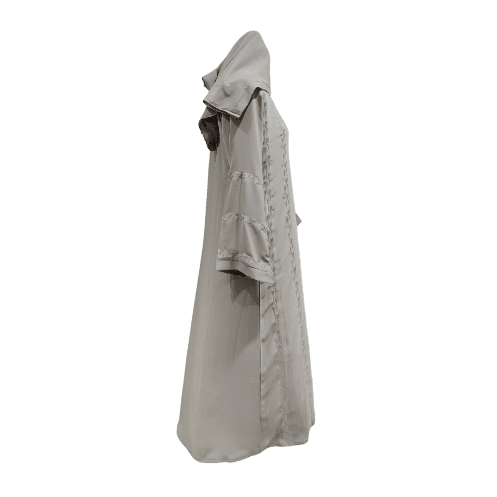 Nida Abaya with Embroidery and Aari work (With Scarf) - Image 2