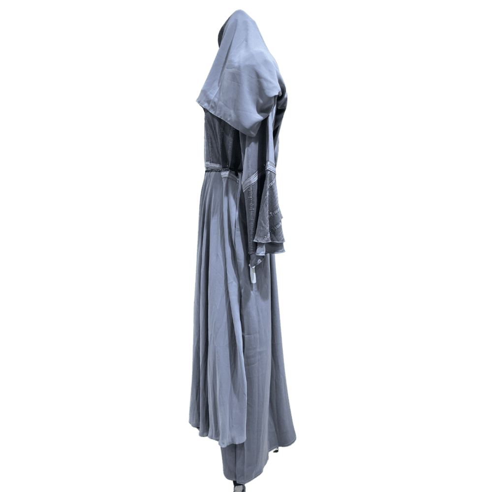 Zoom Umbrella Style Abaya with Stone Work (With Scarf) - Image 4