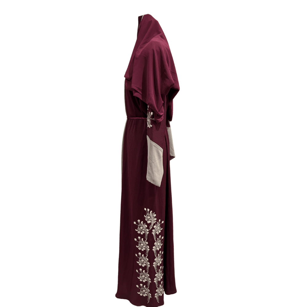 Zoom Abaya with Embroidery (With Scarf) - Image 4