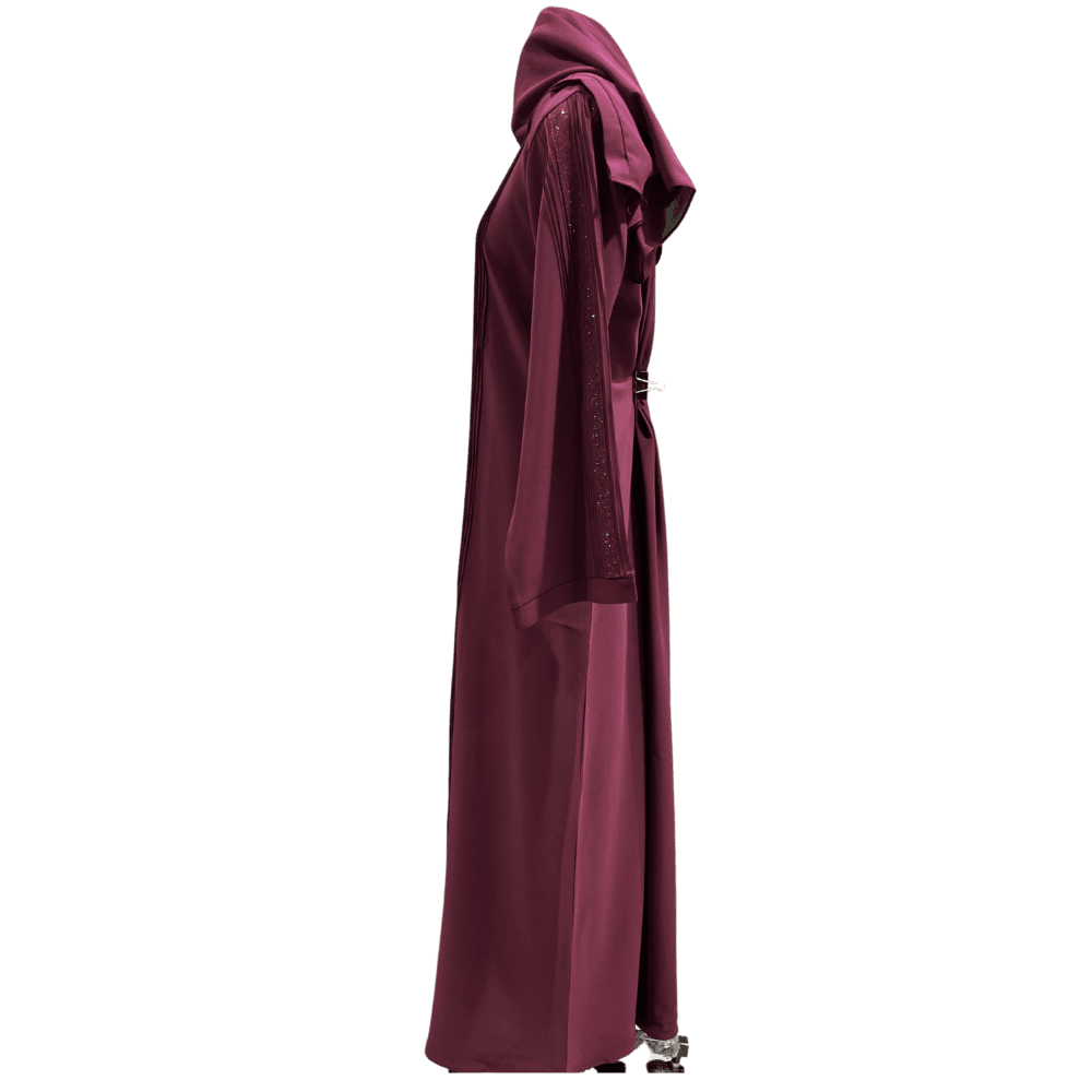 Parada Abaya with Stone Work (With Scarf) - Image 2