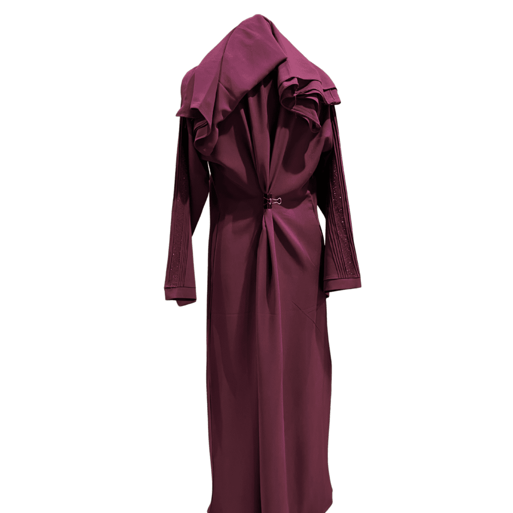 Parada Abaya with Stone Work (With Scarf) - Image 3