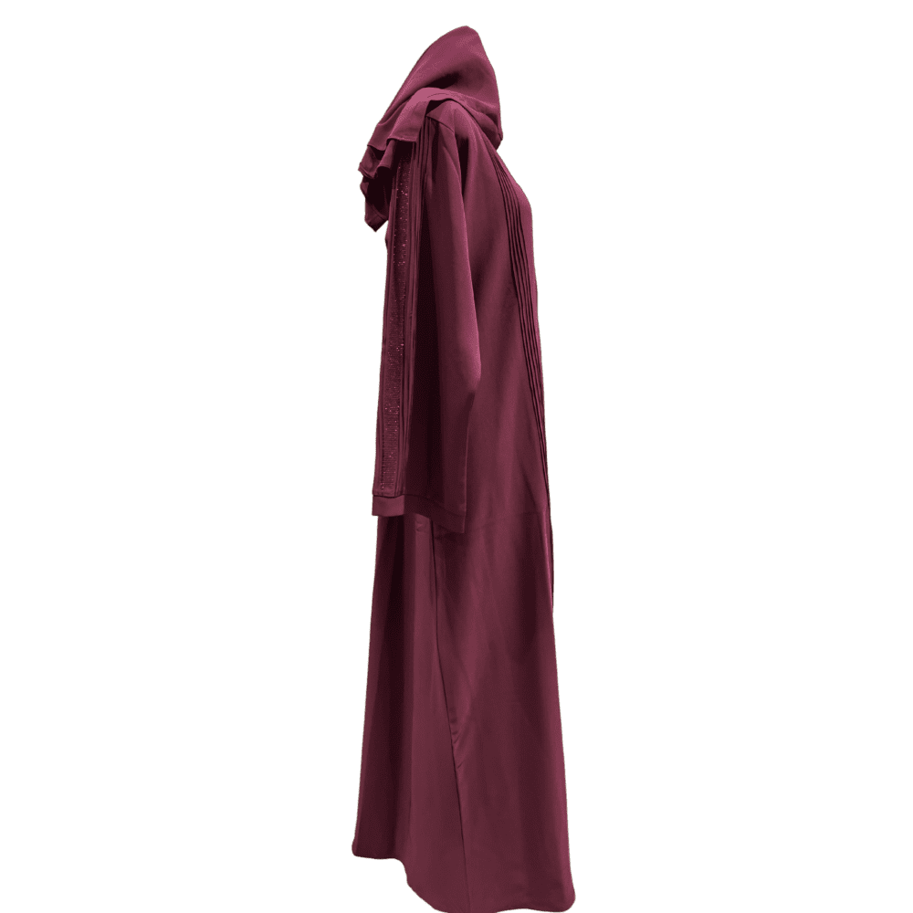Parada Abaya with Stone Work (With Scarf) - Image 4
