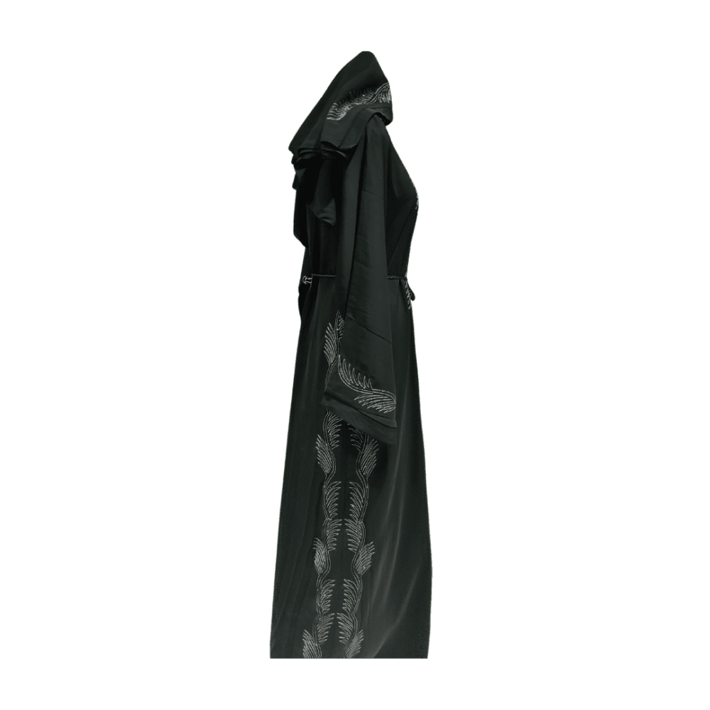 Nida Party Wear Abaya with Belt (With Scarf) - Image 2