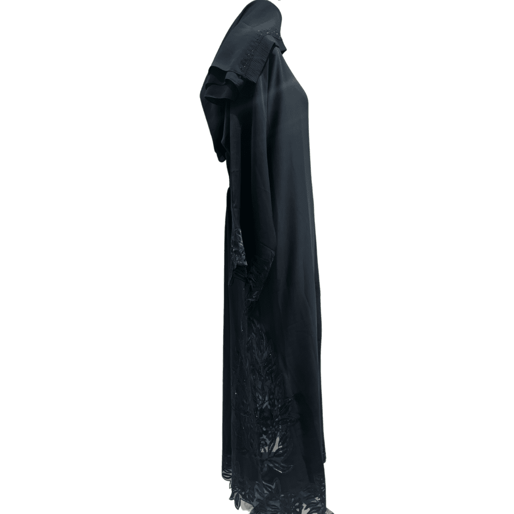 Nida Abaya with Net Work (With Scarf) - Image 2