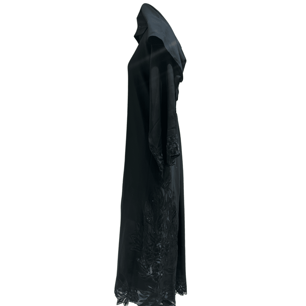 Nida Abaya with Net Work (With Scarf) - Image 4