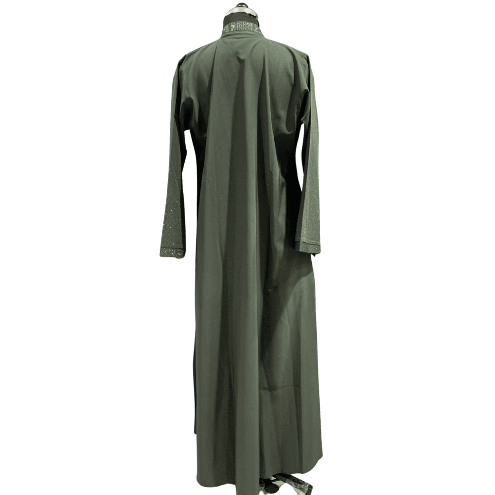 Parada Abaya with Stone Work (Without Scarf) - Image 3