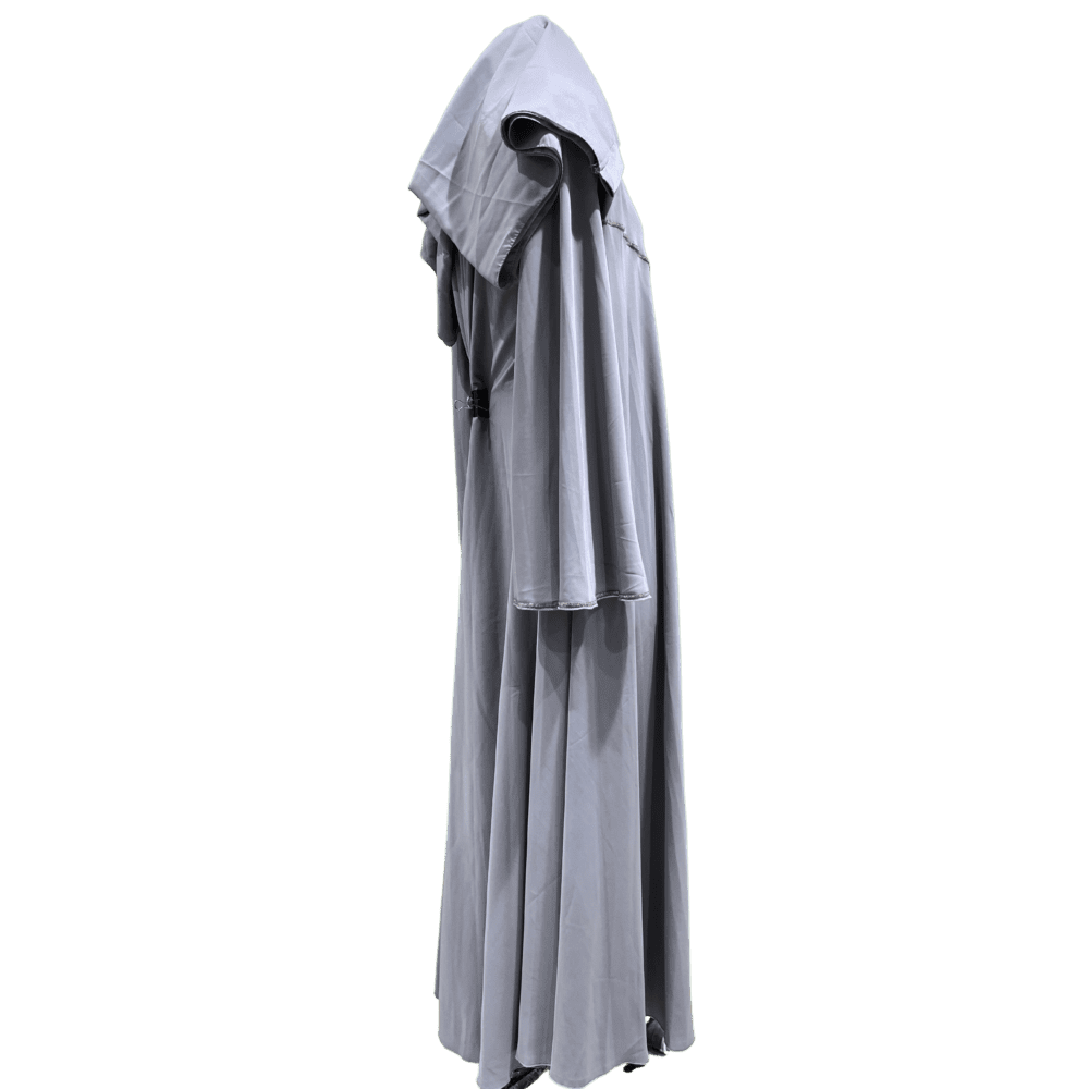 Chiffon 3 Layer Open Umbrella Abaya (With Scarf) - Image 2