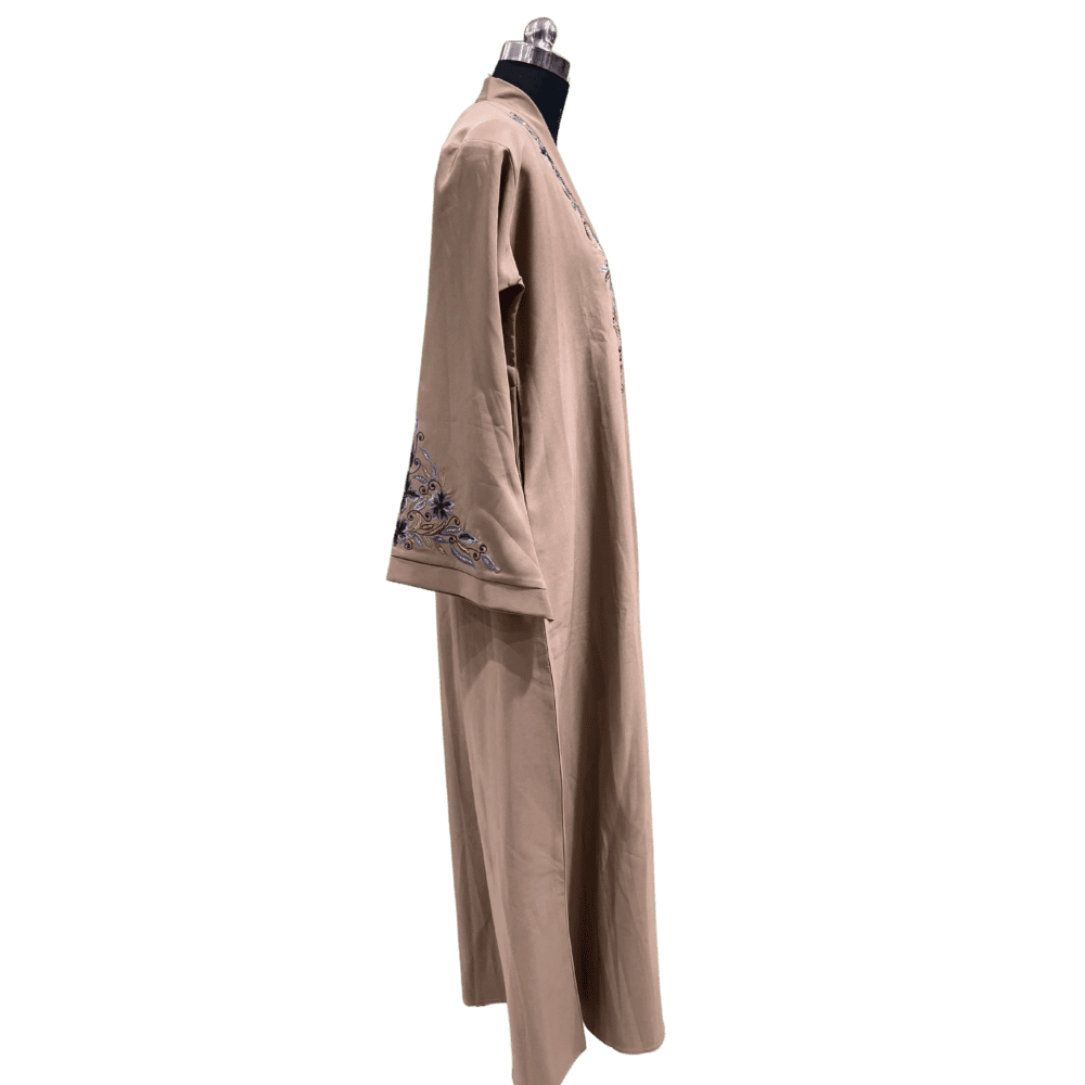 Parada Abaya with Embroidery & Stone Work (Without Scarf) - Image 2