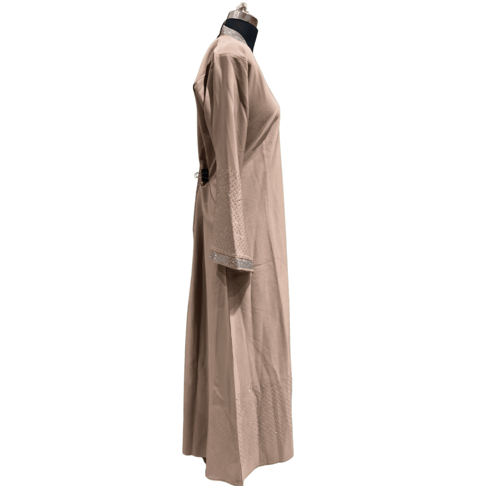 Parada Abaya with Stone Work (Without Scarf) - Image 2