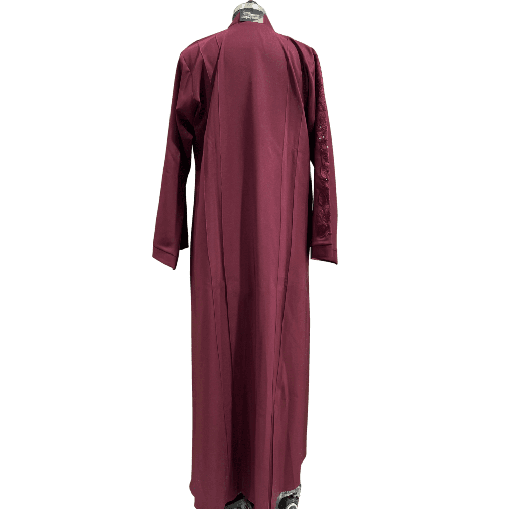 Parada Abaya with Stone Work & Embroidery (Without Scarf) - Image 3
