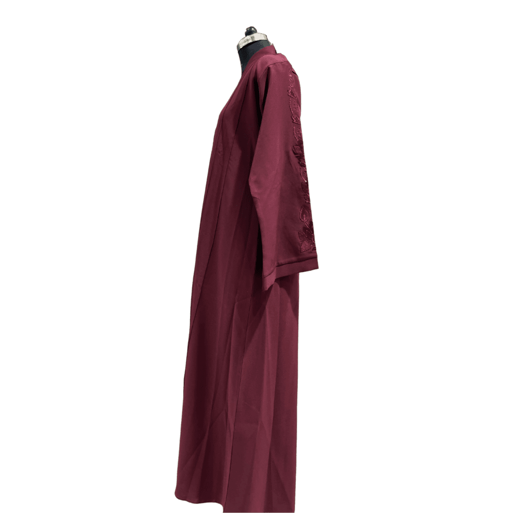 Parada Abaya with Stone Work & Embroidery (Without Scarf) - Image 4