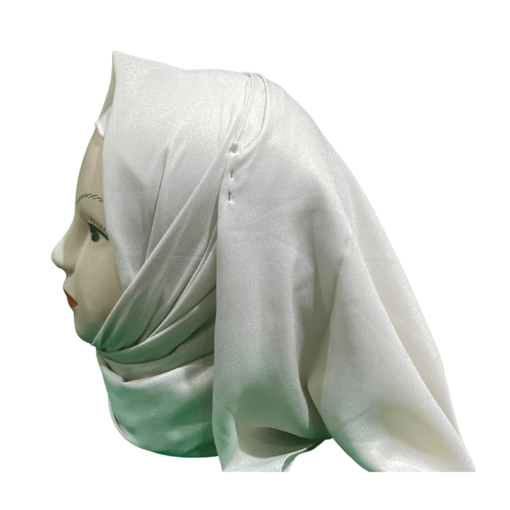Offwhite Shimmer Jorget Scarf - Image 2