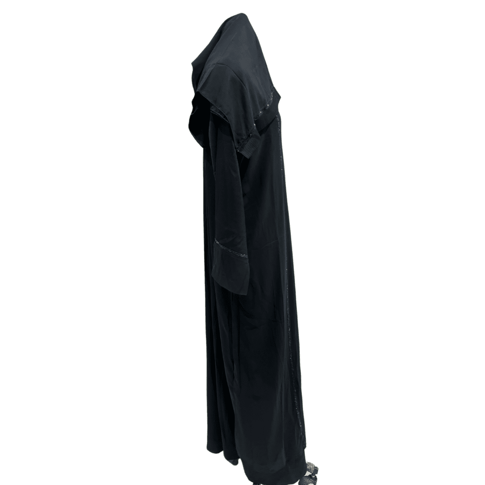 Zoom Kothi Style Abaya with Stone Work (With Scarf) - Image 2