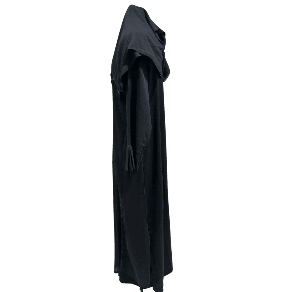 Zoom Kothi Style Abaya with Stone Work (With Scarf) - Image 4