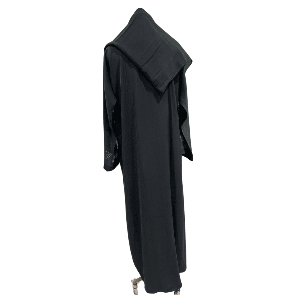 Nida Abaya with Aari Work & Stones (With Scarf) - Image 3