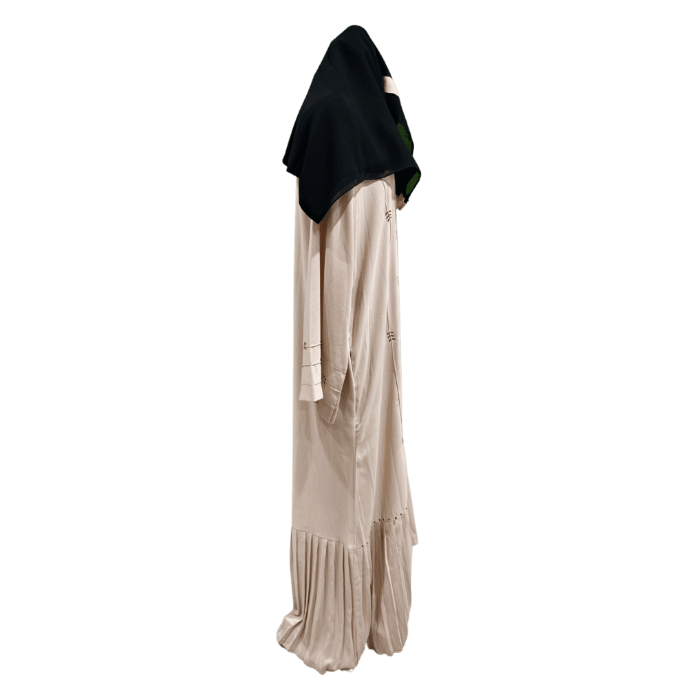 Jute Abaya with Stone (With Scarf) - Image 2