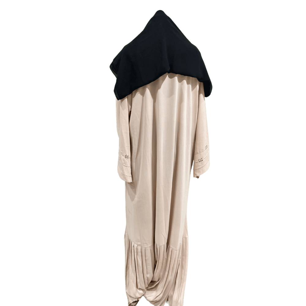 Jute Abaya with Stone (With Scarf) - Image 3