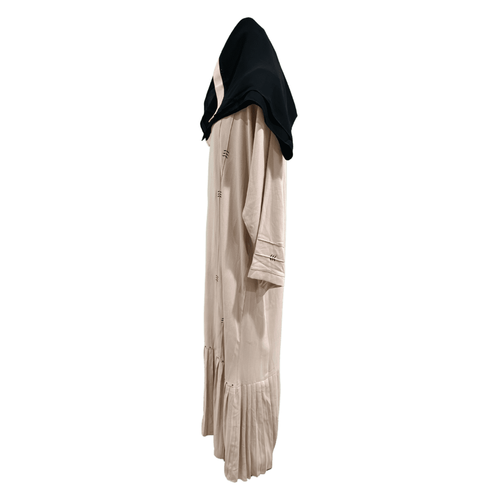 Jute Abaya with Stone (With Scarf) - Image 4