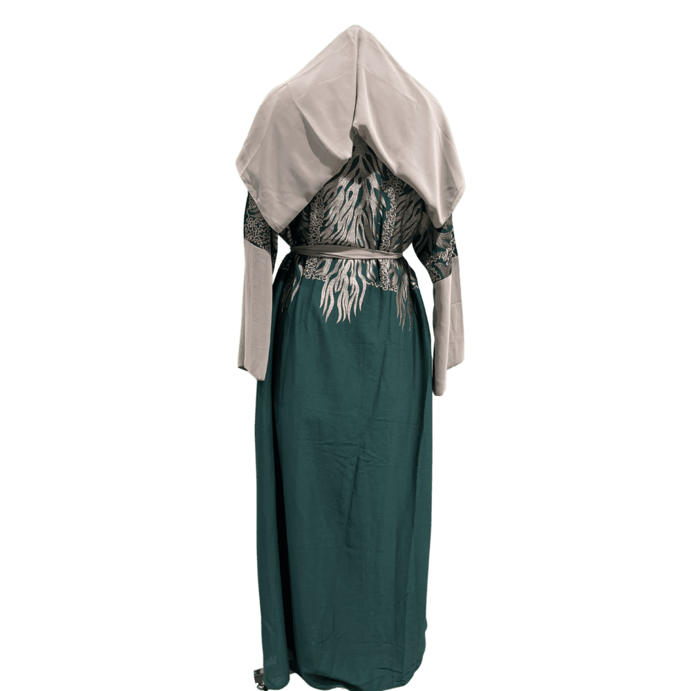 Zoom Abaya with Embroidery (With Scarf) - Image 3