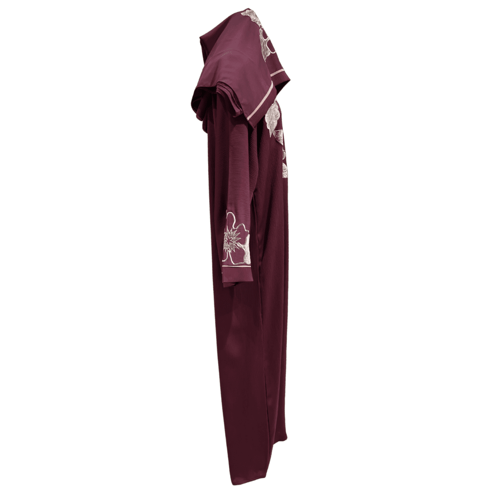 Zoom Abaya with Embroidery (With Scarf) - Image 2