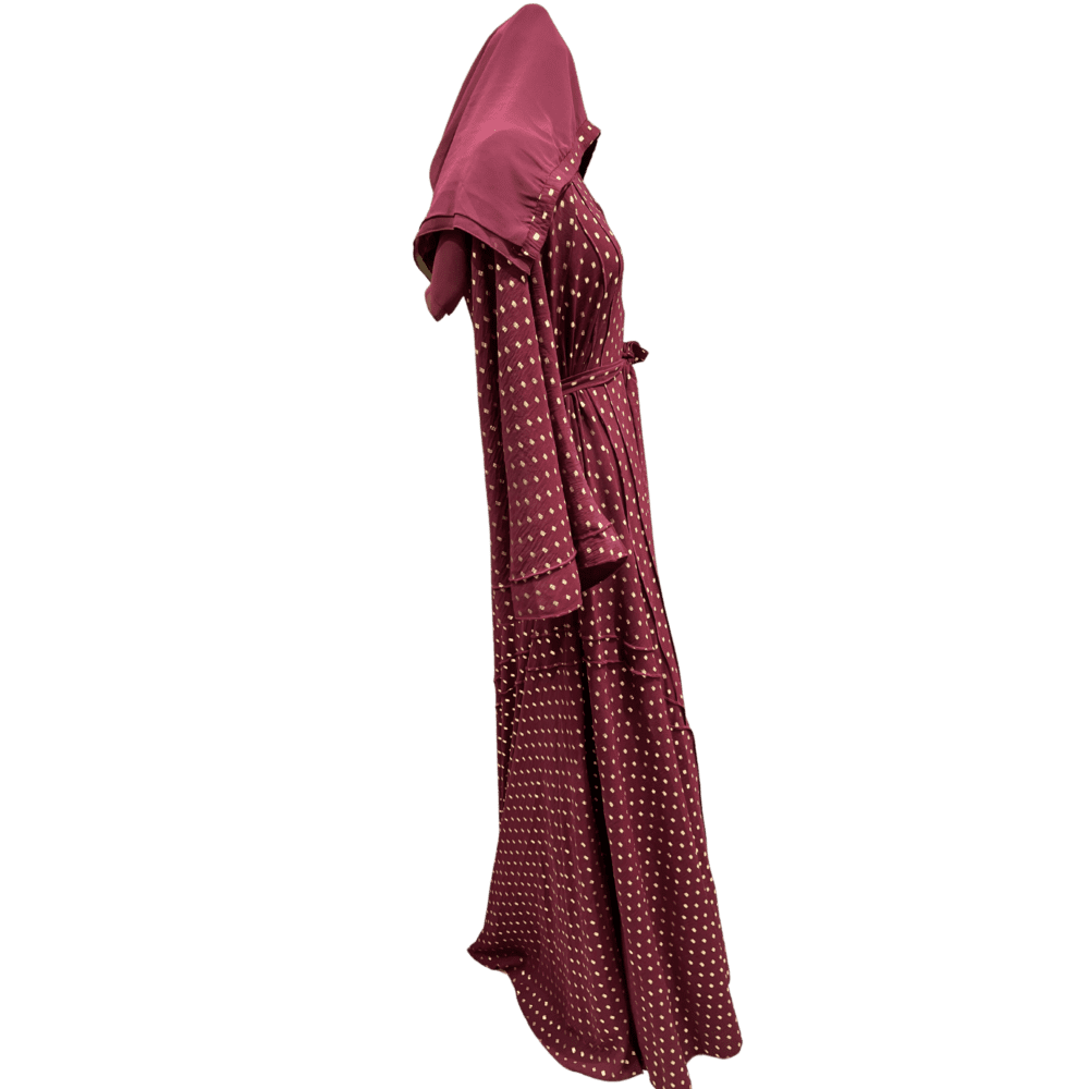 CYC Printed Abaya (With Scarf) - Image 2