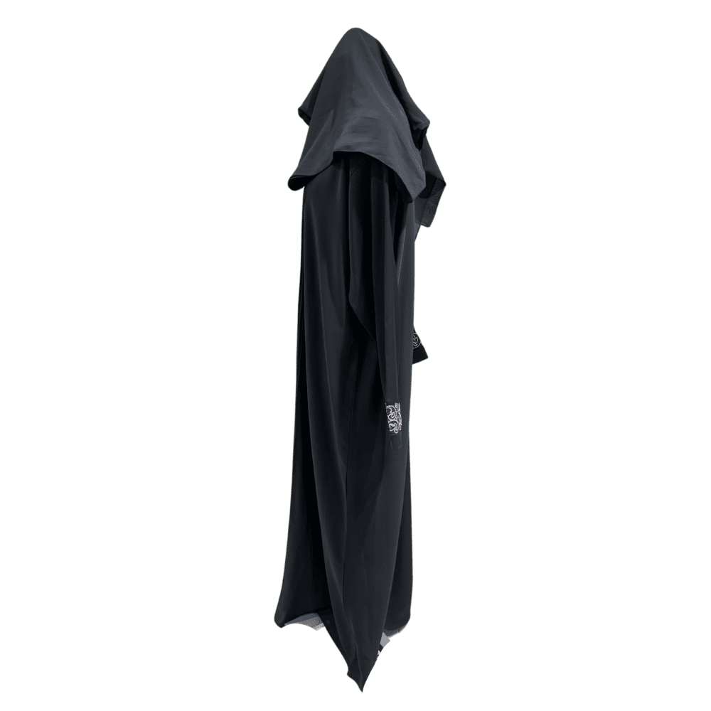 Nida Abaya with Embroidery on Sleeves (With Scarf) - Image 4