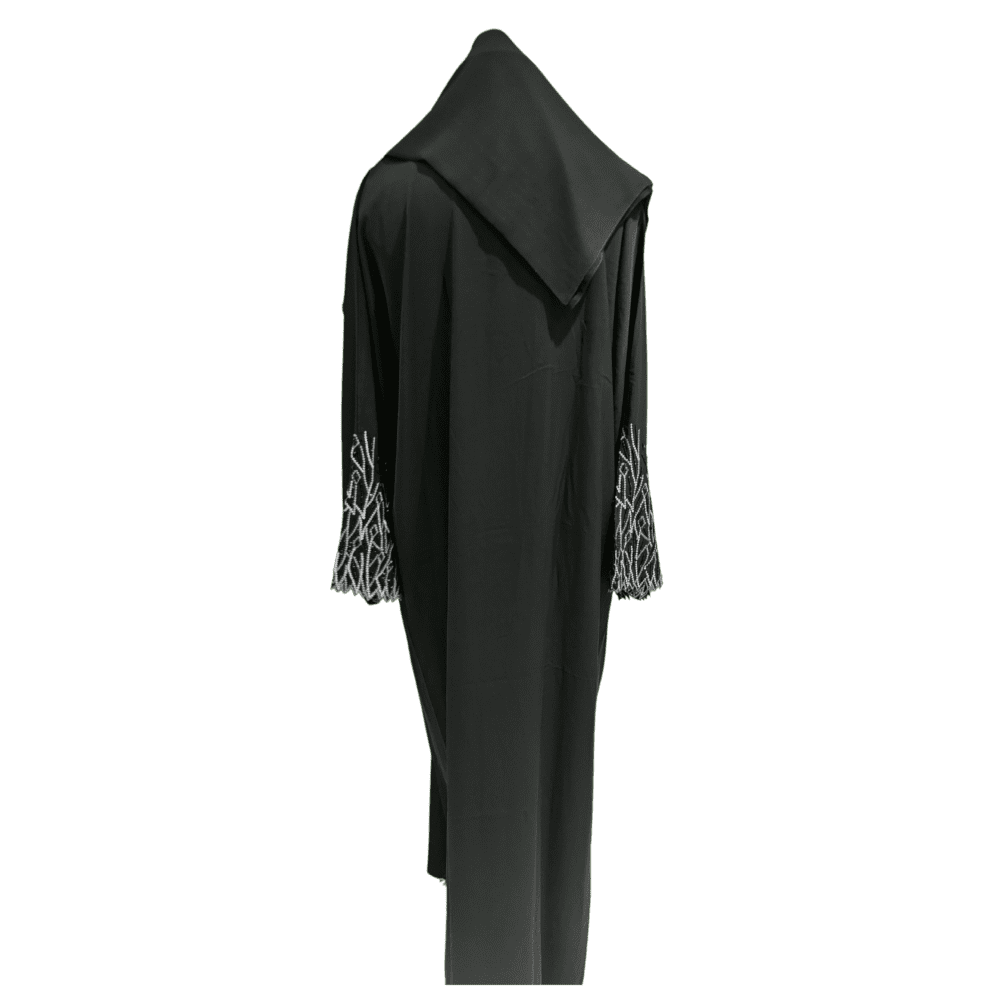 Nida Abaya with Embroidery & Kardana (With Scarf) - Image 3