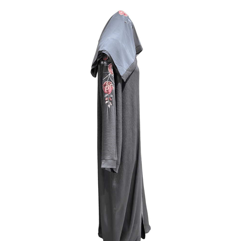 Zoom Abaya with Embroidery (With Scarf) - Image 2