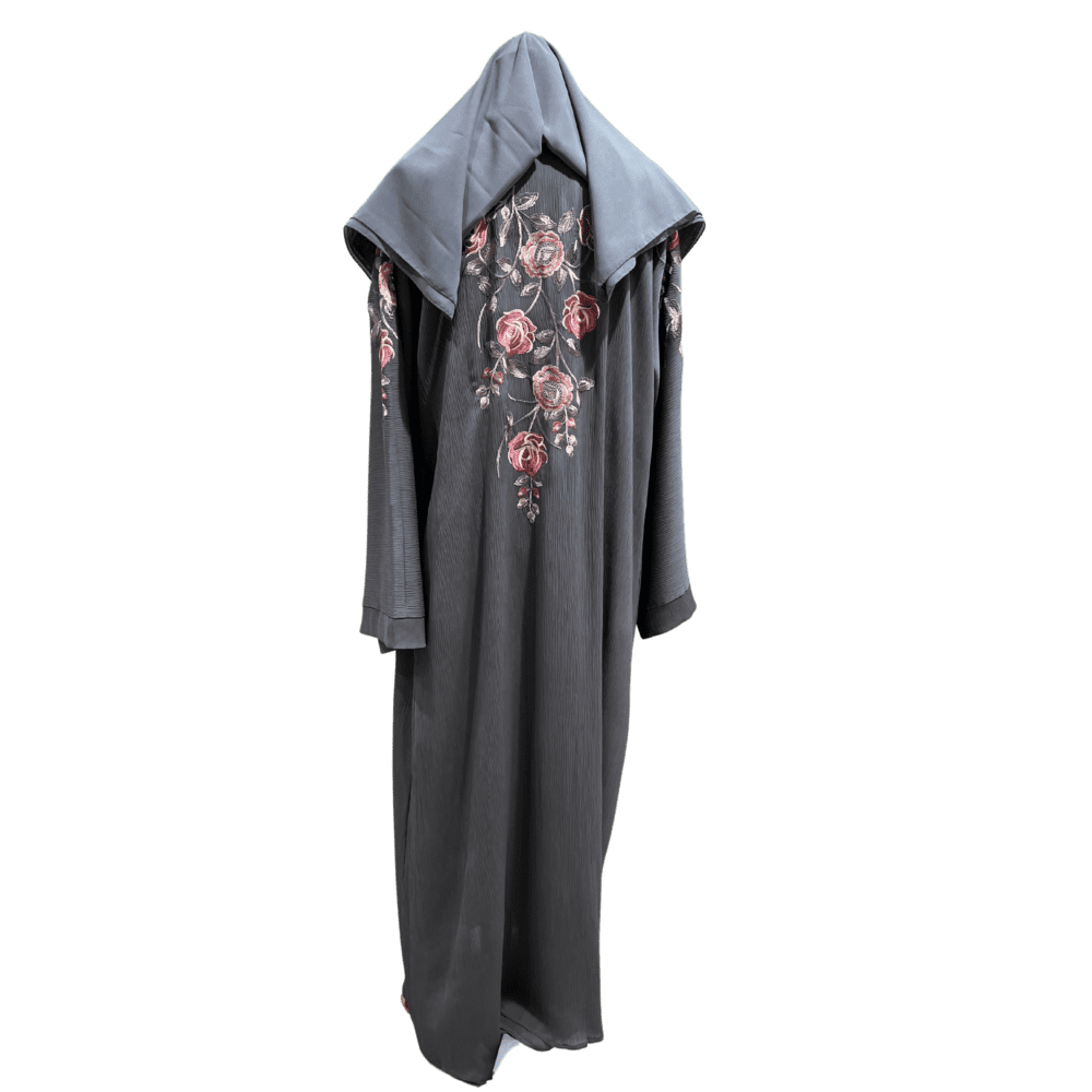 Zoom Abaya with Embroidery (With Scarf) - Image 3